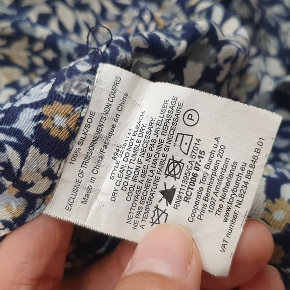 Tory Burch Silk Kaleidoscope Floral Blouse - Picture 6 of 9